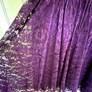 Purple lace dress